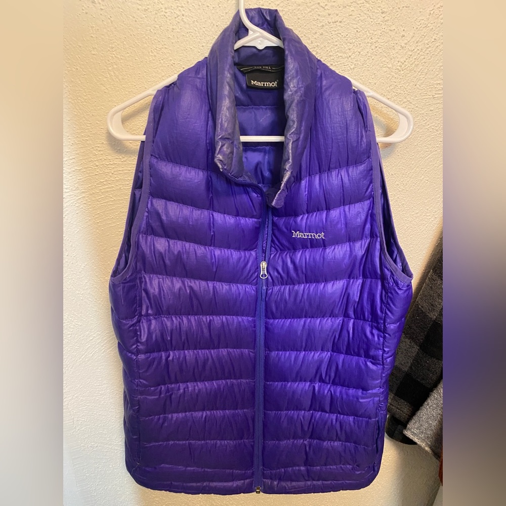 Women’s XL Marmot down vest - purple